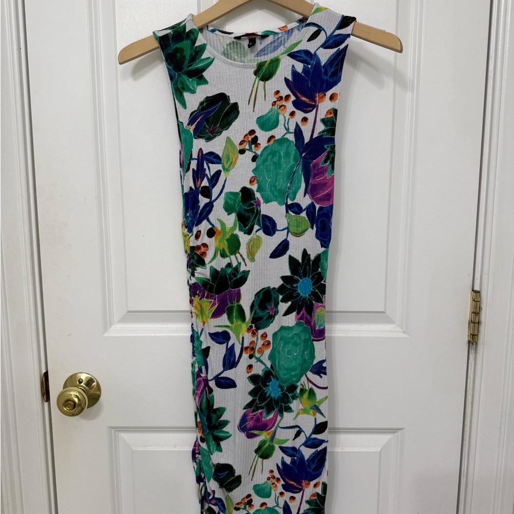 Desigual Multicolor Floral Midi Dress